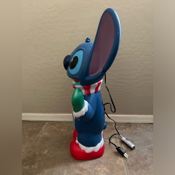 22” Disney Stitch Christmas blow mold yard decoration - Picture 6 of 8